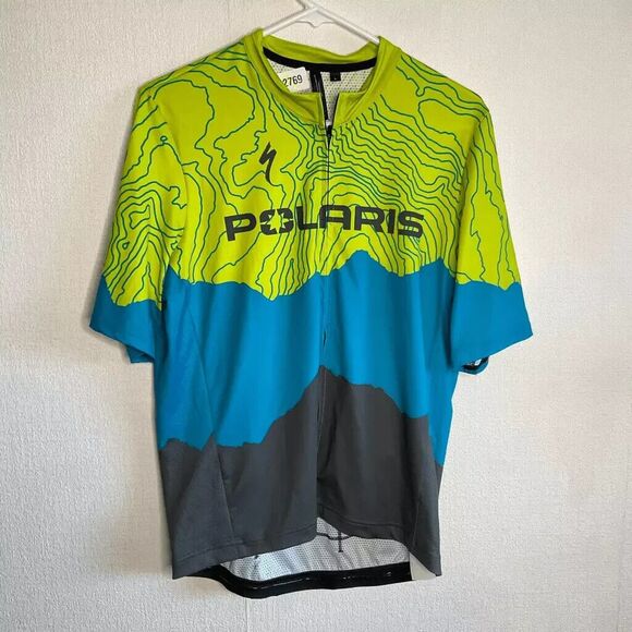 Other - Polaris RBX 5S Men’s Short Sleeve Full Zip Mock Neck Cycling Jersey Shirt Size L